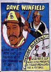 1979 Topps Comics #31 Dave Winfield