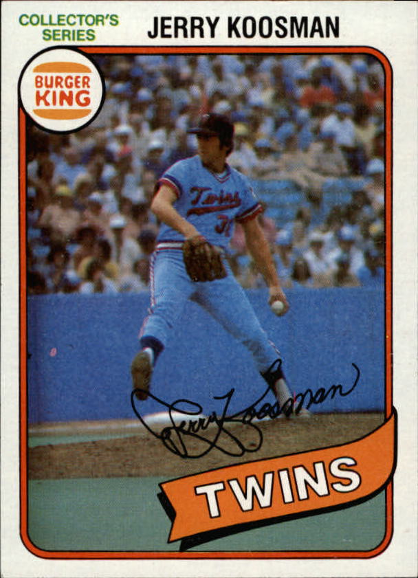 1980 Burger King Pitch/Hit/Run #5 Jerry Koosman *
