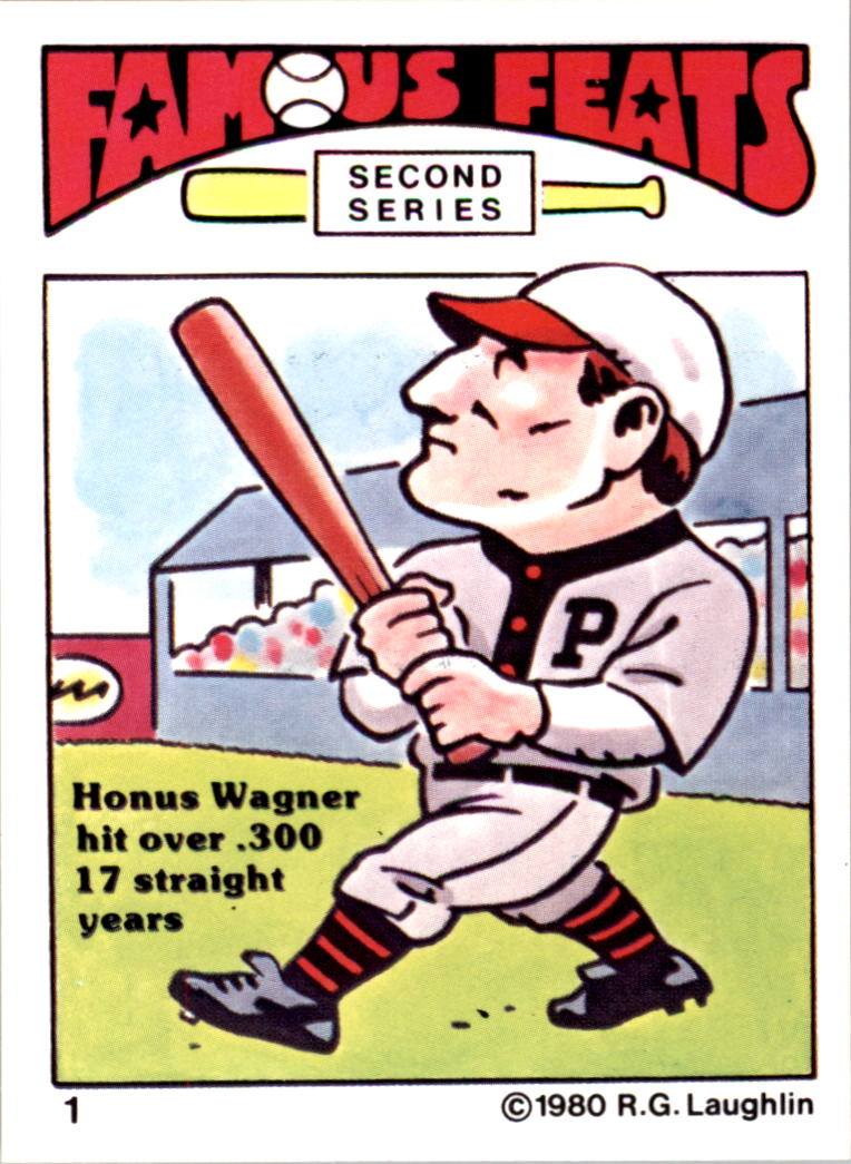 1980 Laughlin Famous Feats #1 Honus Wagner