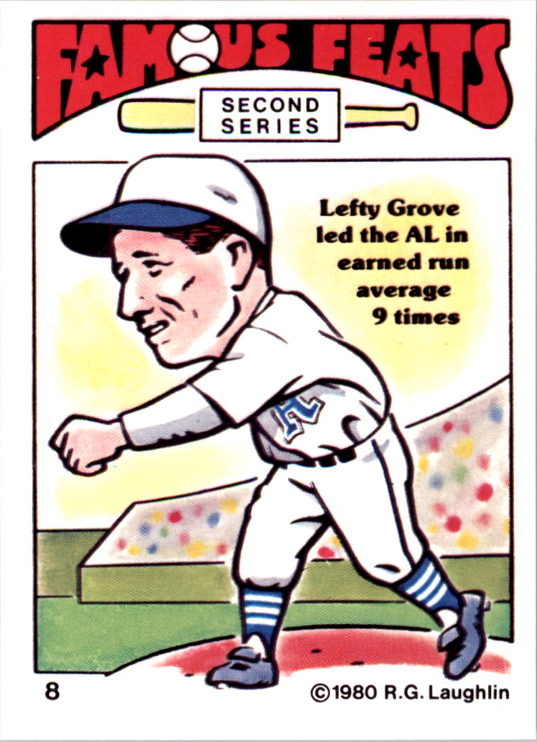 1980 Laughlin Famous Feats #8 Lefty Grove