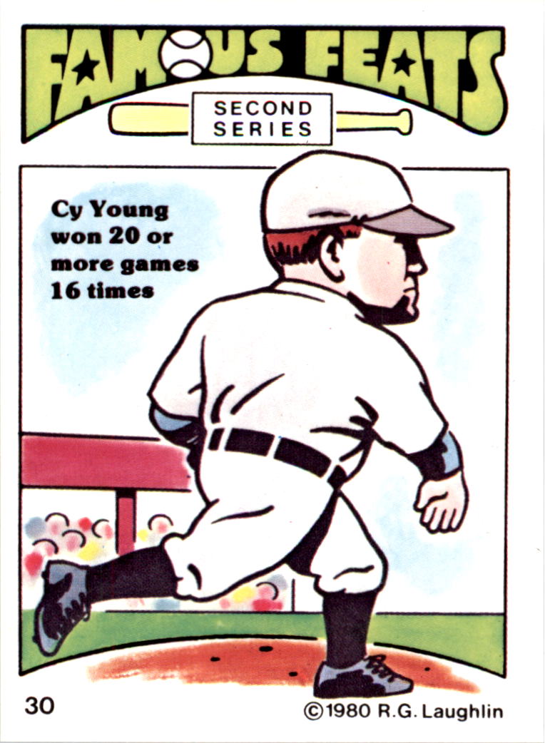 1980 Laughlin Famous Feats #30 Cy Young
