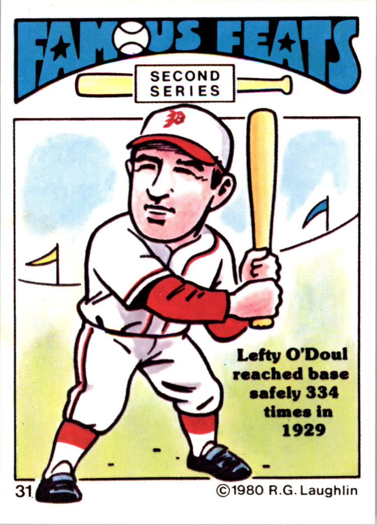 1980 Laughlin Famous Feats #31 Lefty O'Doul