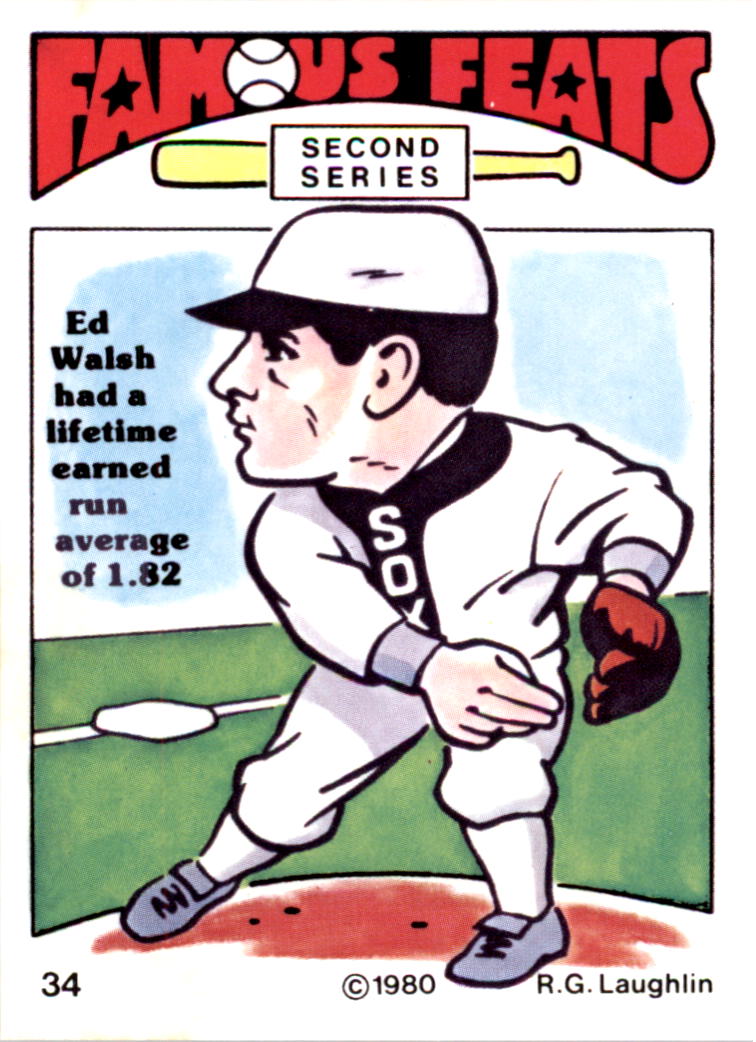 1980 Laughlin Famous Feats #34 Ed Walsh