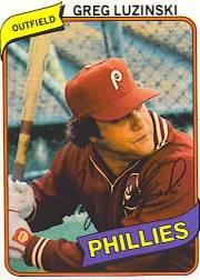 1980 Phillies Burger King #11 Greg Luzinski