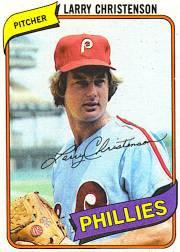 1980 Phillies Burger King #16 Larry Christenson