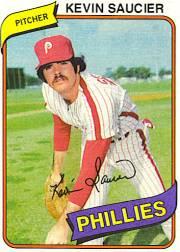 1980 Phillies Burger King #22 Kevin Saucier *