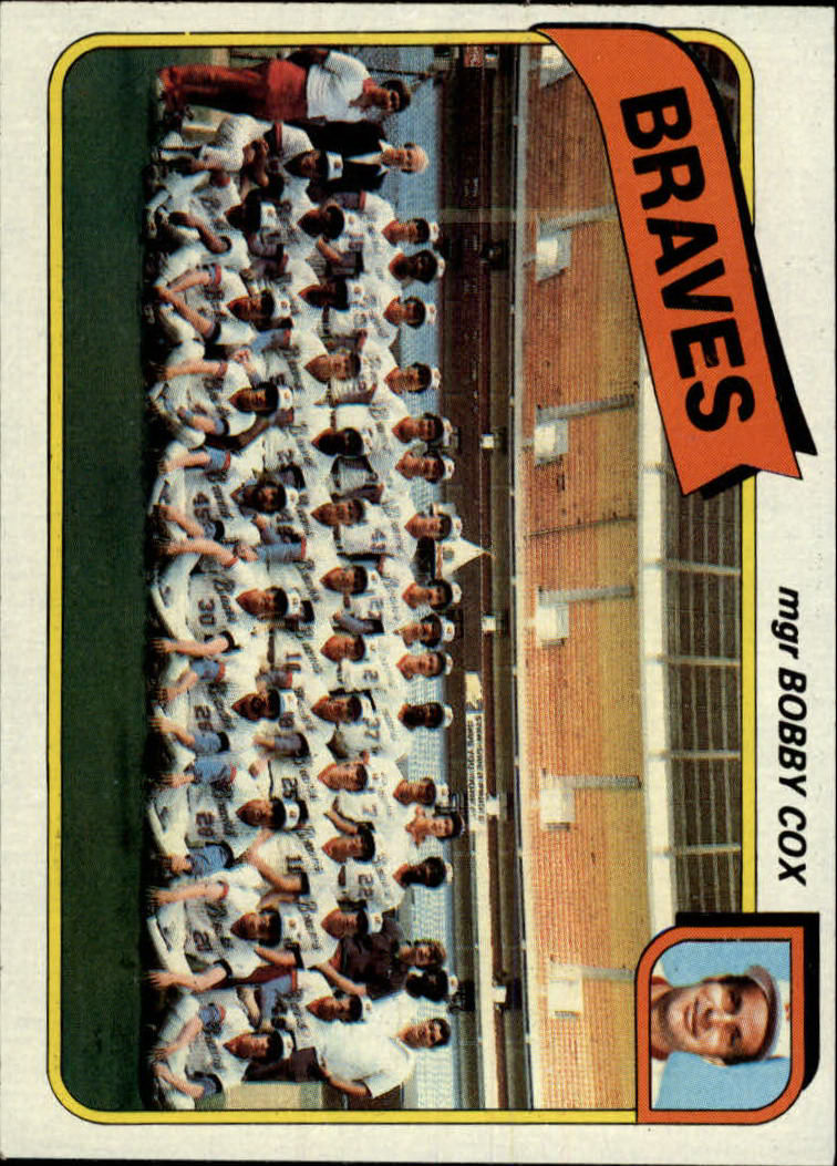 1980 Topps #192 Atlanta Braves CL/Bobby Cox MG