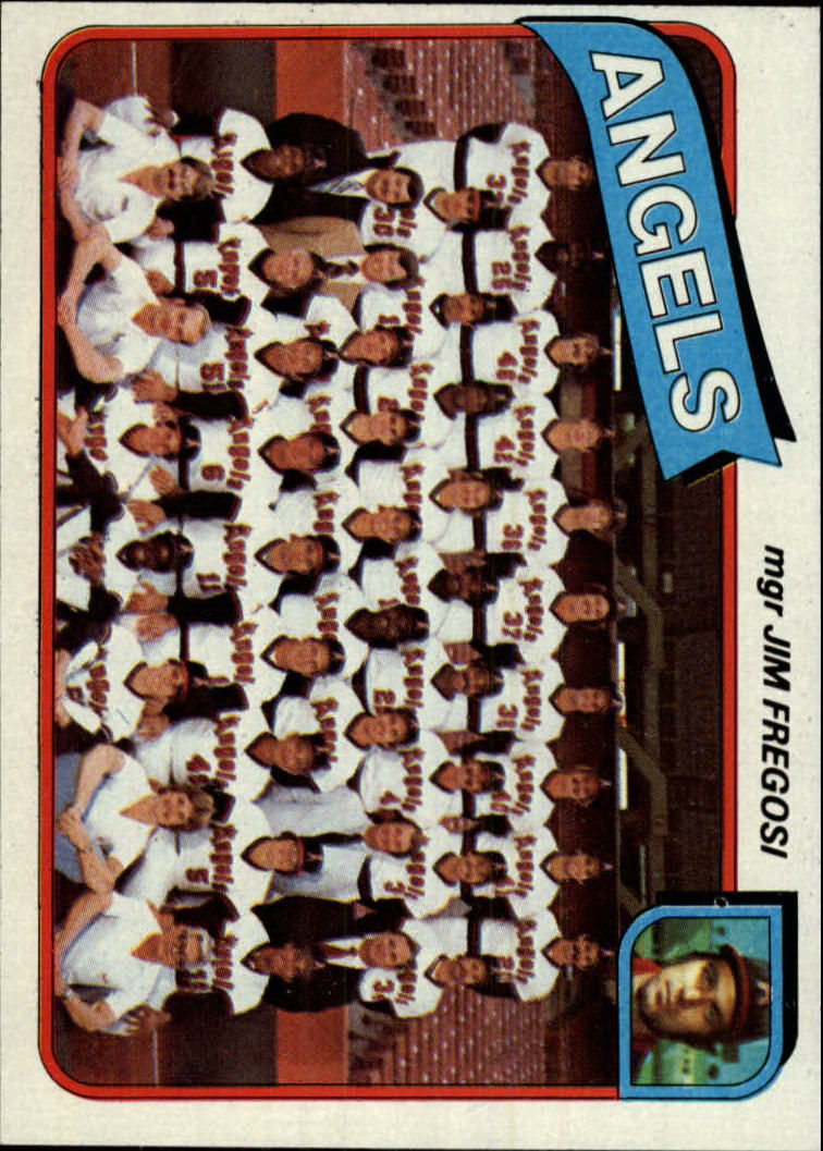 1980 Topps #214 California Angels CL/Jim Fregosi MG