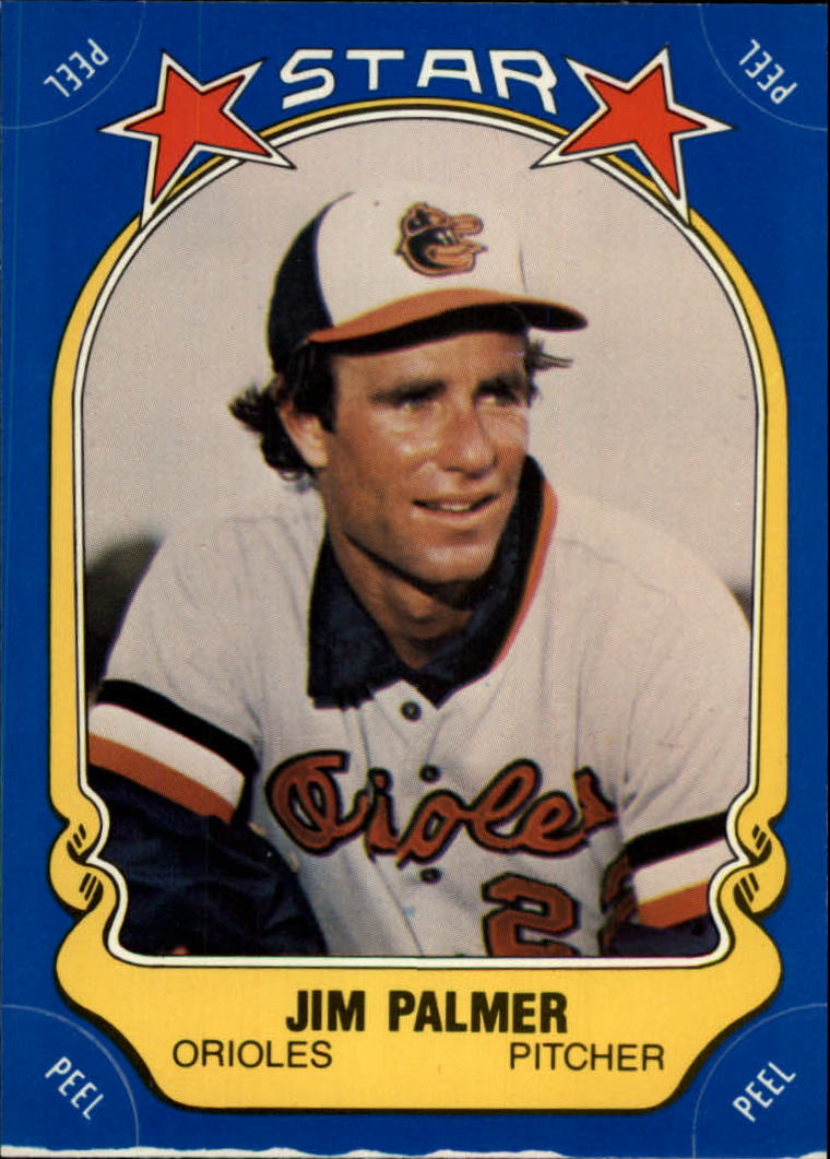 1981 Fleer Star Stickers #124 Jim Palmer