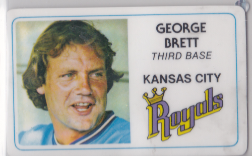 1981 Perma-Graphic Credit Cards #3 George Brett