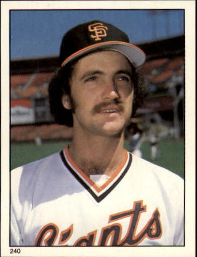 1981 Topps Stickers #240 Eddie Whitson