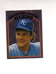 1981 Topps Stickers #243 George Brett FOIL