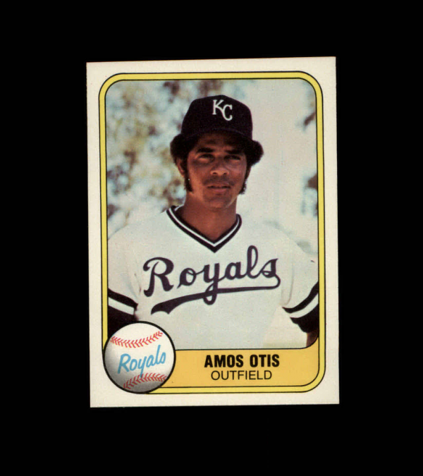 1981 Fleer #32B Amos Otis P2/Series Starter/483 on back