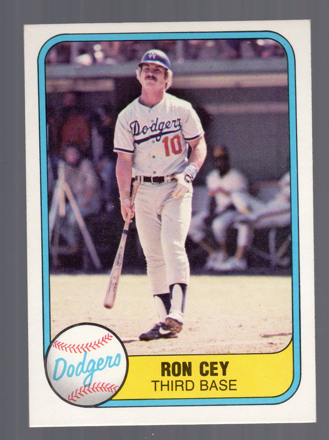 1981 Fleer #126B Ron Cey P2/No hand