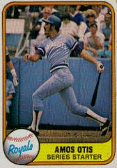 1981 Fleer #483B Amos Otis P2/See card 32