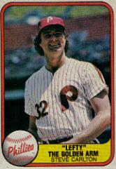1981 Fleer #660 Steve Carlton P1/Golden Arm/(Number on back 660/Back 1066 Cardinals