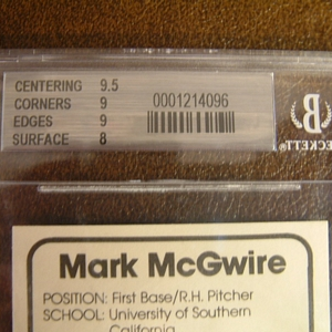 1982 Anchorage Glacier Pilots McGwire #1 Mark McGwire back image