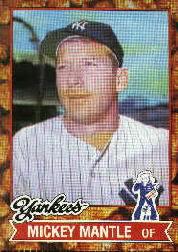 1982 Cracker Jack #6 Mickey Mantle
