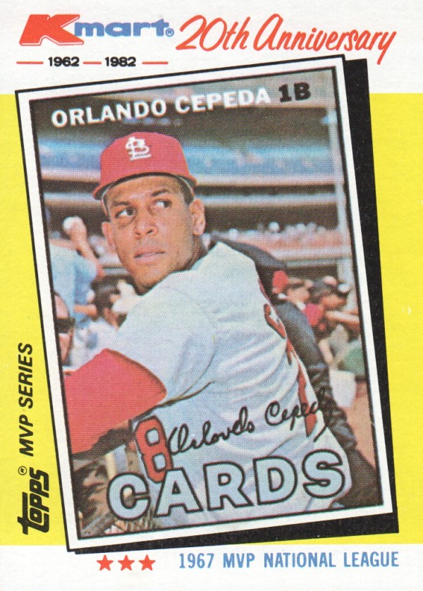 1982 K-Mart #12 Orlando Cepeda: 67NL front image