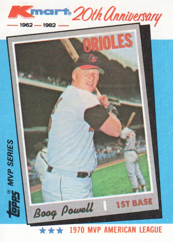 1982 K-Mart #17 Boog Powell: 70AL