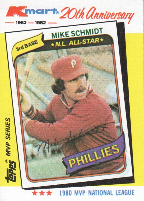 1982 K-Mart #39 Mike Schmidt: 80NL