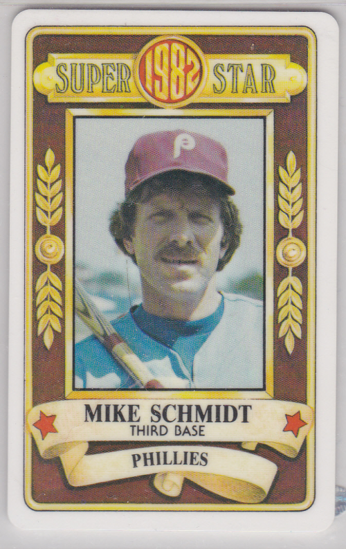1982 Perma-Graphic Credit Cards #3 Mike Schmidt