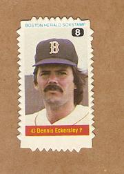 1982 Red Sox Herald Stamps #8 Dennis Eckersley