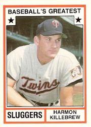 1982 TCMA Greatest Sluggers #1 Harmon Killebrew