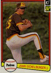 1982 Donruss #422B Juan Eichelberger/COR