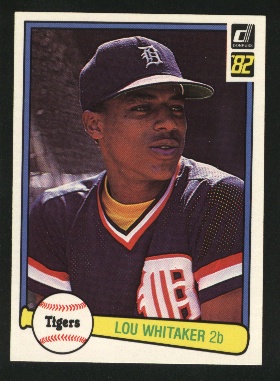 1982 Donruss #454 Lou Whitaker