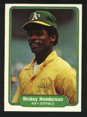 1982 Fleer #92 Rickey Henderson