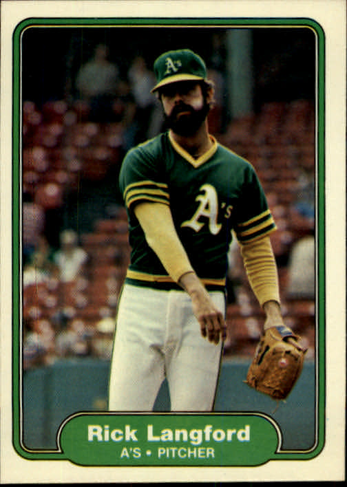 1982 Fleer #98 Rick Langford