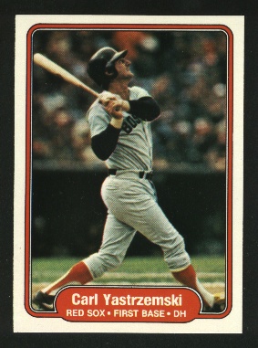 1982 Fleer #312 Carl Yastrzemski