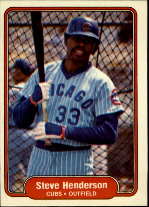 1982 Fleer #597 Steve Henderson