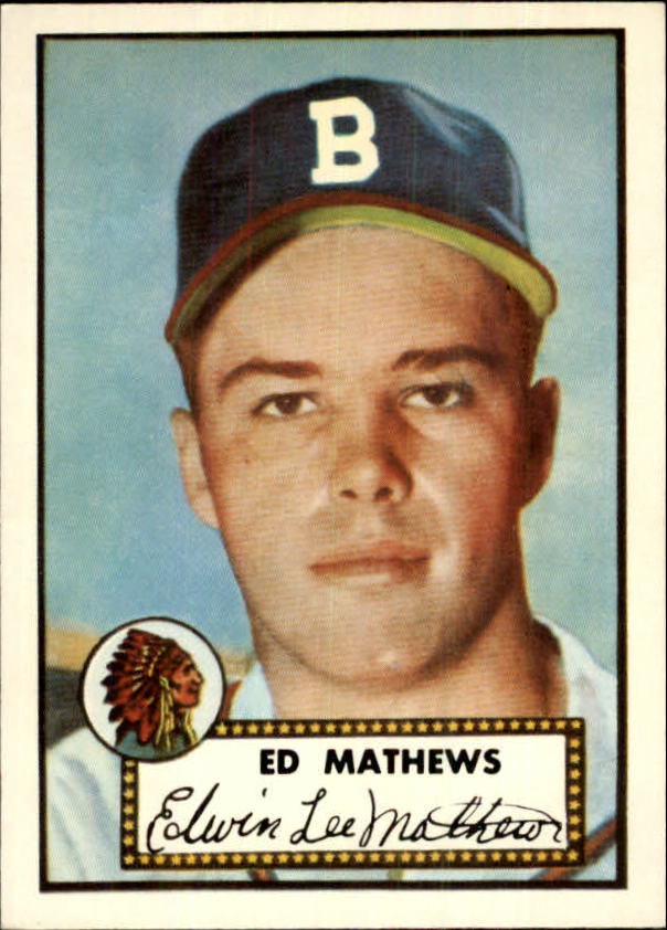 1983 Topps 1952 Reprint #407 Eddie Mathews