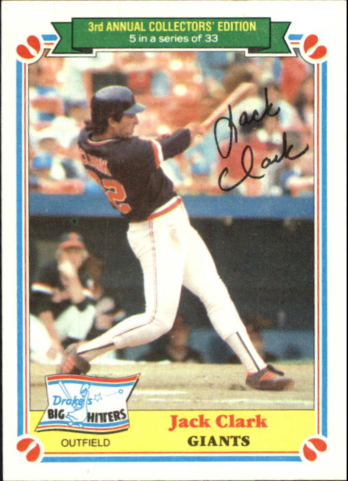 1983 Drake's #5 Jack Clark