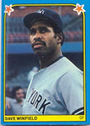 1983 Fleer Stickers #39 Dave Winfield