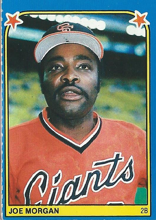 1983 Fleer Stickers #55 Joe Morgan