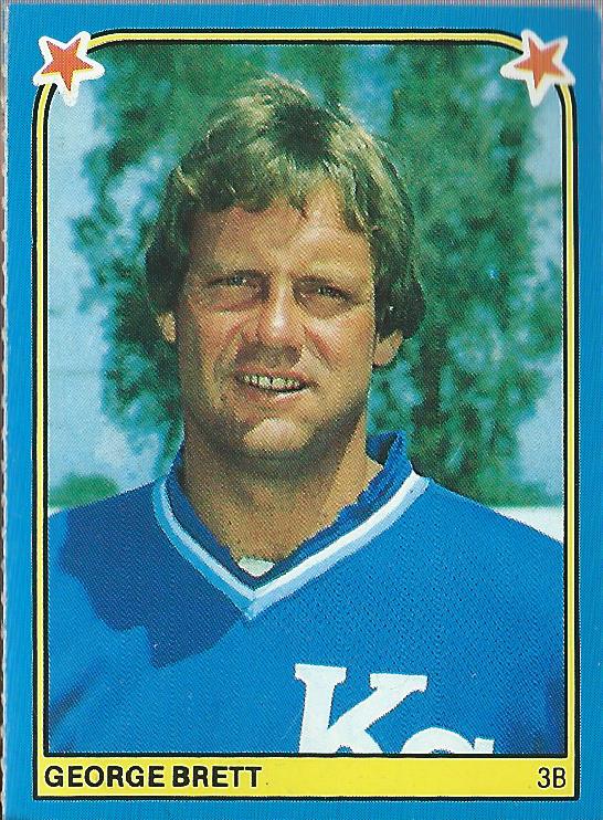 1983 Fleer Stickers #98 George Brett