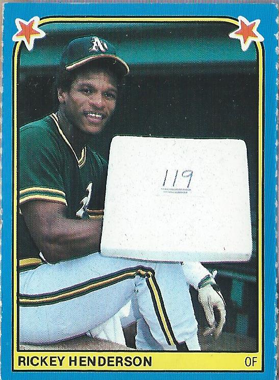 1983 Fleer Stickers #144 Rickey Henderson
