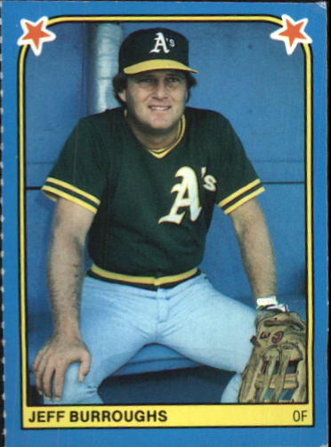 1983 Fleer Stickers #186 Jeff Burroughs