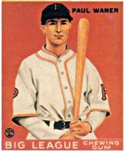 1983 Galasso 1933 Goudey Reprint #25 Paul Waner