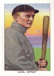 1983 Galasso T-206 Reprint #71 Ty Cobb Bat off shldr