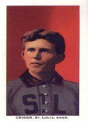 1983 Galasso T-206 Reprint #81 Lou Criger