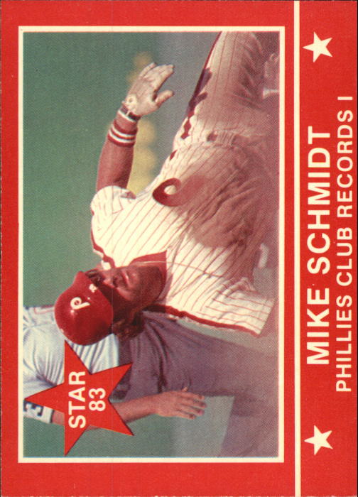 1983 Star Schmidt #13 Mike Schmidt/Phillies Club Records I