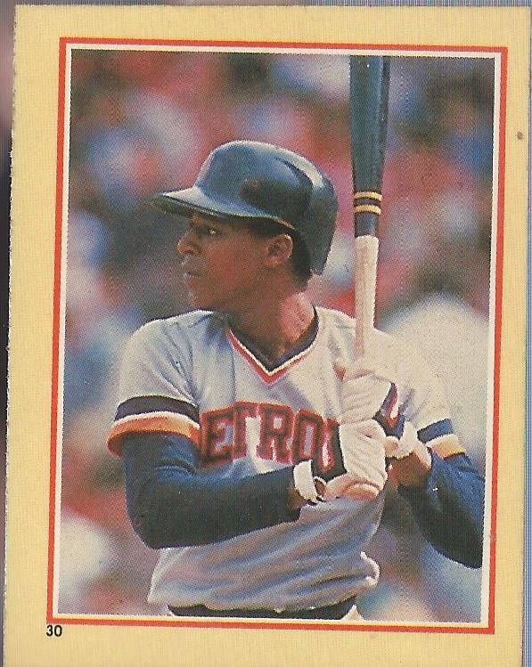 1984 Fleer Stickers #30 Lou Whitaker