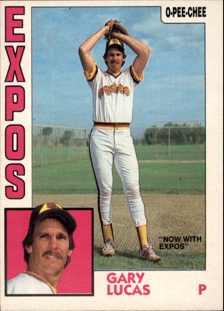 1984 O-Pee-Chee #7 Gary Lucas/Now with Expos