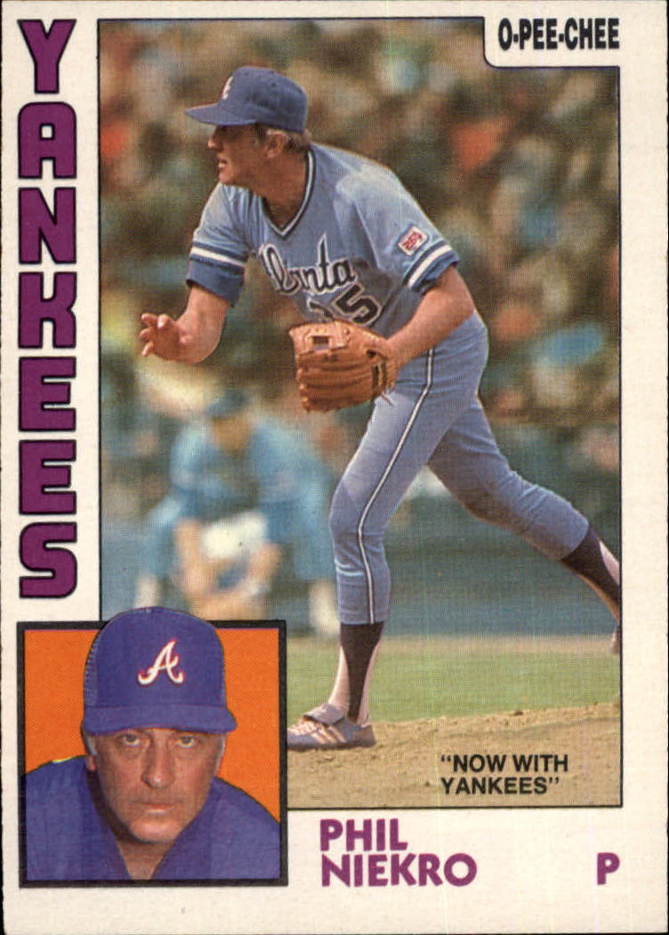 1984 O-Pee-Chee #29 Phil Niekro/Now with Yankees