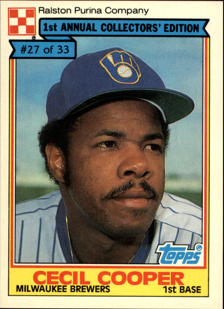 1984 Ralston Purina #27 Cecil Cooper