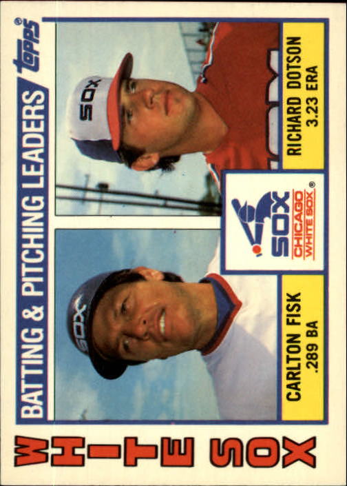 1984 Topps Tiffany #216 White Sox TL/C.Fisk